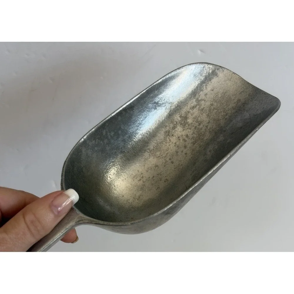 Vtg West Germany Aluminum Utility Scoop Feed Flour Sugar Coffee Grain L 255mm